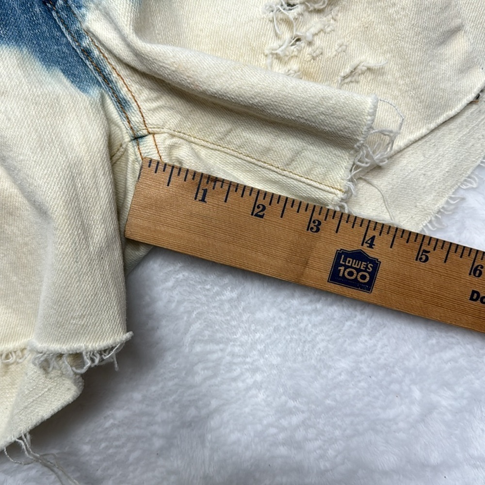 Citizens of humanity, cut off denim jeans shorts size 26 ambre bleached traveler - Picture 9 of 12